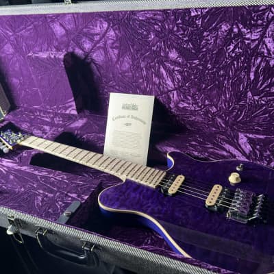 Ernie Ball Music Man Axis BFR Nitro Purple Quilt Ball Family Reserve Limited image 10
