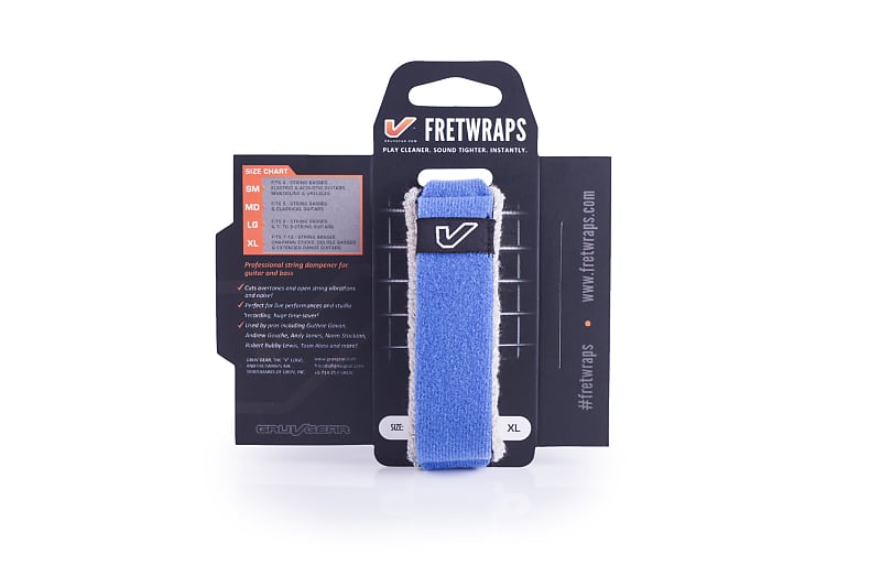 FretWraps String Muters (1-Pack) - XL / Sky (Blue) image 1