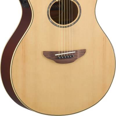 Yamaha APX600 NA Thin-line Cutaway A/E Guitar, Natural image 1