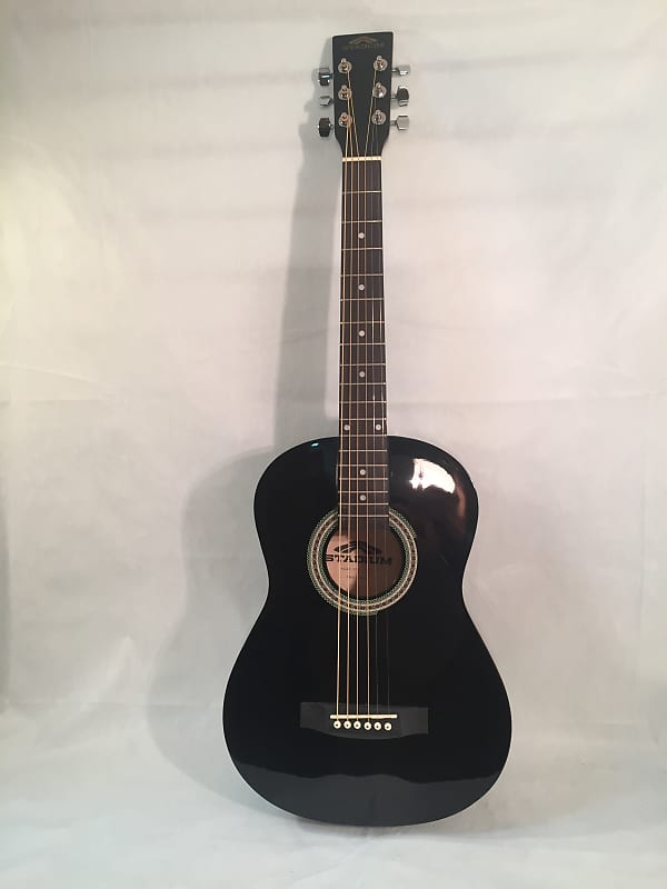 Stadium Acoustic Guitar-Parlor Size-36"-Black Finish-Includes Shop Setup! image 1