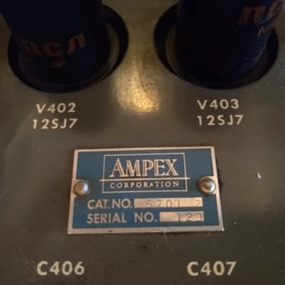 Vintage Ampex  350-2 / Original Ampex transport (1),  preamps (2),  power supplies (2), cables image 4