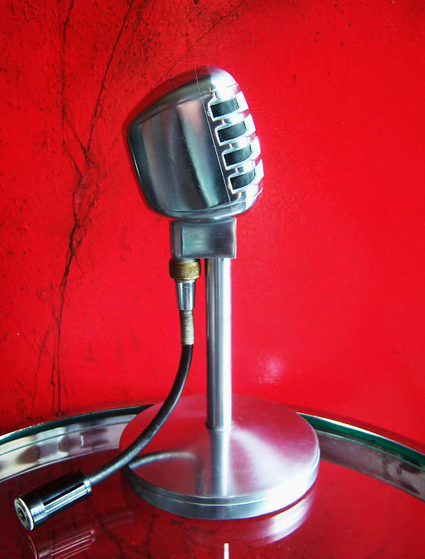 Vintage RARE 1940's Electro-Voice 910 crystal Microphone w matching stand & cable 610 911 611  # 2 image 1