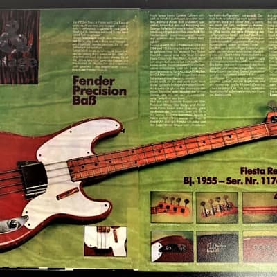 Fender Precision Bass 1955 Custom Red imagen 16