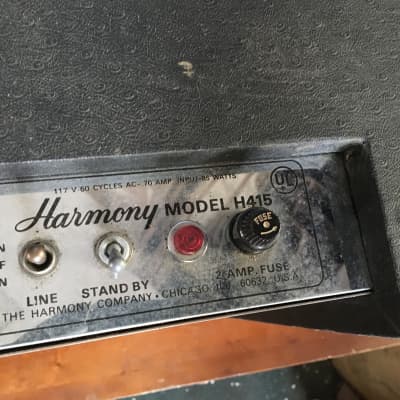 Harmony 415 tube amp combo Vintage 1960s image 5