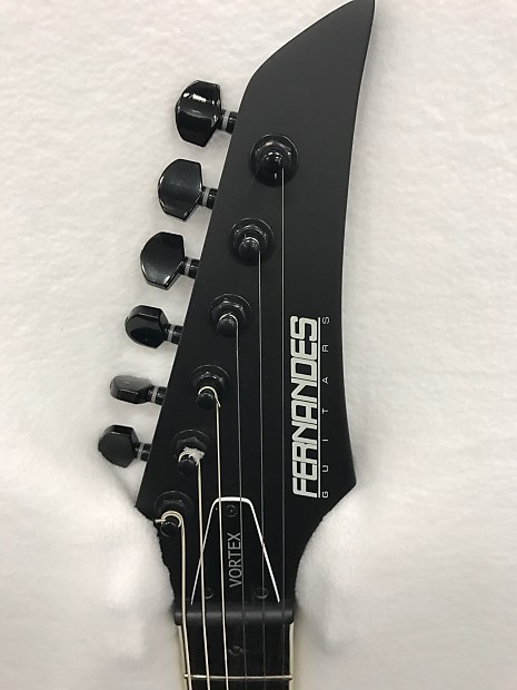 Fernandes Vortex Deluxe Electric Guitar - Black Satin | Reverb