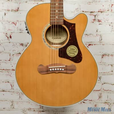 Epiphone - J-200 EC Studio Parlor - Acoustic-Electric Guitar - Solid Top w/ Fishman Presys-II - Vintage Natural image 1