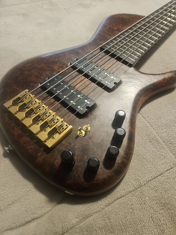 Pavel's 6 String Bass Signature Aryel Pro II 2007 - Walnut, Honduran Mohogany Bottom, Red wood Barrel image 1
