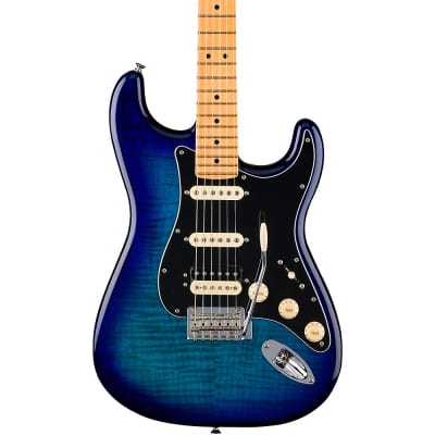 Fender Player II Plus Top HSS Stratocaster Blue Burst | Reverb