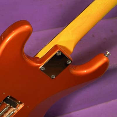 2023 Partscaster Strat-Style Electric Guitar Orange Fralins (VIDEO! Ready to Go) image 12