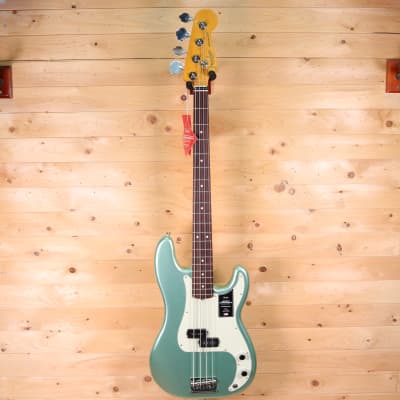 Fender American Professional II Precision Bass - Rosewood Fingerboard, Mystic Surf Green image 2
