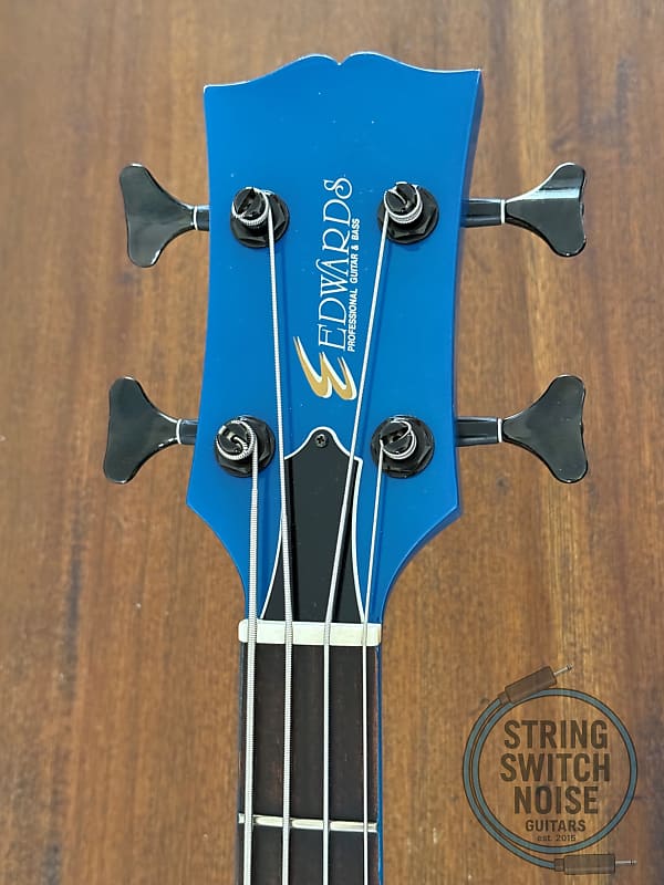 Edwards by ESP, TV Bass, EJ-78TV, Blue LUNA SEA, MIJ, 1990s | Reverb