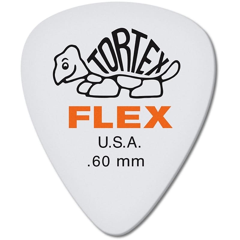 Dunlop 428R060 Tortex Flex Standard .60mm Guitar Picks (72-Pack) image 1