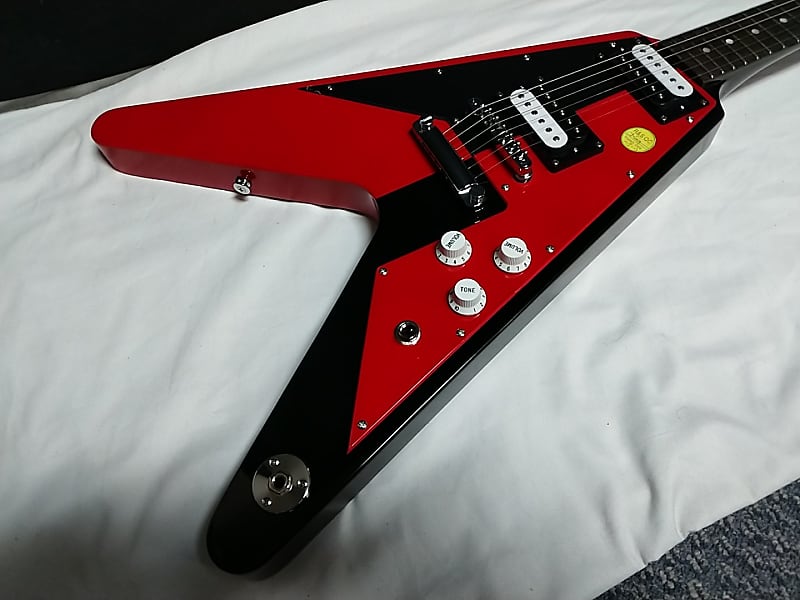 DEAN Michael Schenker Retro Signature V electric GUITAR new - Red and Black  w/ Hard Case