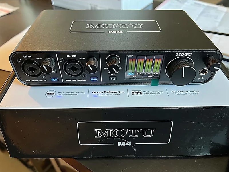 MOTU M4 USB-C Audio Interface 2019 - Present - Black | Reverb