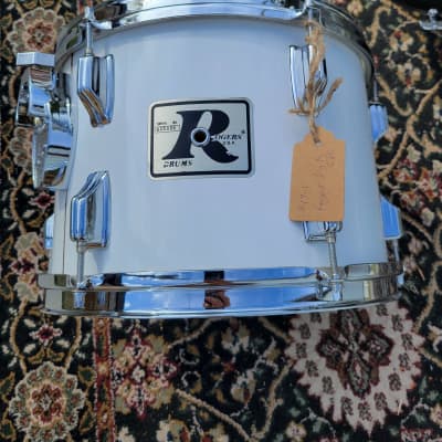 Vintage 1976 Rogers Big R Londoner 5 PC Drum Shell Pack 13/14/15/18/24 - New England White (147-1) image 18