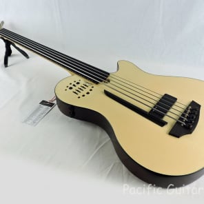 Godin A5 Ultra 5 String Semi Acoustic Bass - Ebony Fretless Fingerboard With Synth Access & Bag! image 5