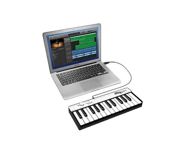 IK Multimedia iRig Keys Mini 25-Key Mobile MIDI Keyboard Controller w/ Lightning image 1