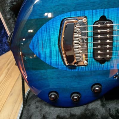 2019 Music Man Majesty 7 Blue Honu John Petrucci Signature Electric Guitar image 5