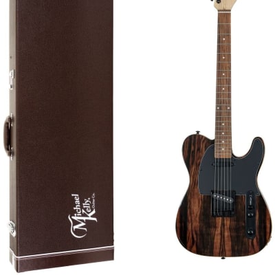 Michael Kelly Custom Collection '50s Electric Guitar, Pau Ferro Fingerboard, Striped Ebony, with Hard Case image 2