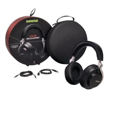 Shure AONIC 50 Wireless Noise Canceling Headphones - Black - SBH2350-BK image 1