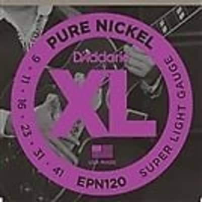 D'Addario Guitar Strings  Electric  Pure Nickel  EPN120  1 Set for sale