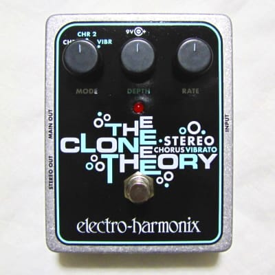 Used Electro-Harmonix EHX The Clone Theory Stereo Analog Chorus Vibrato Pedal for sale