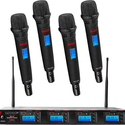 Nady Professional 4 UHF Wireless Karaoke Microphones System w/ Autoscan image 1