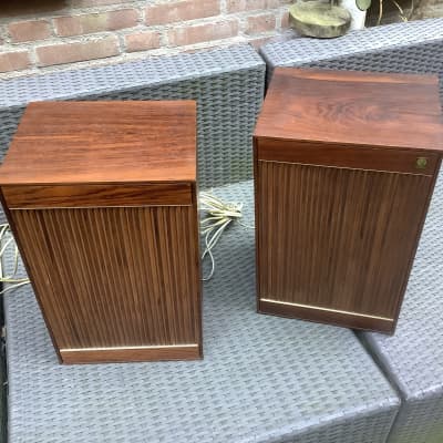Svenska SINUS Swedish Design 60’s 70’s Sinus 1017 speakers loudspeakers Gorgeous wood look image 1