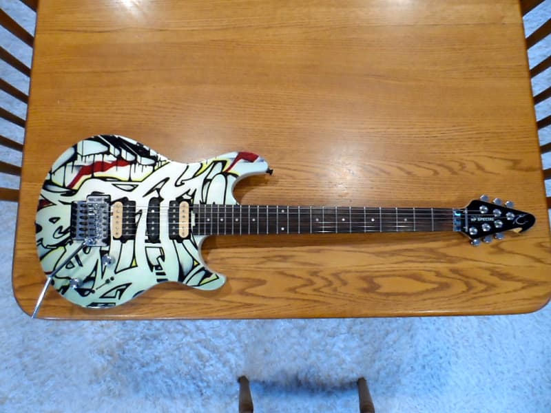 Peavey HP Special Custom Graffiti Graphic Art Paint Drip Edition Hartley Peavey Signature Series Floyd Rose 3 Pickup Humbucker Single Coil Whammy Tremolo Bar Tremelo One-of-a-kind Electric Guitar image 1