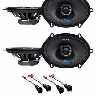 2 Alpine S 5x7 Front + Rear Speaker Replacement For 2001-05