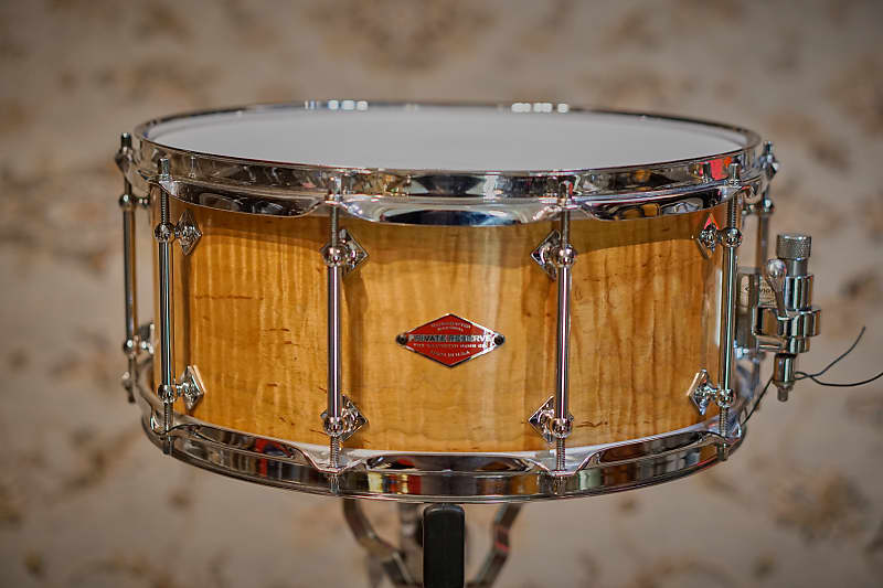 Craviotto 6.5x14 Curly Maple Private Reserve Snare - Signed Shell