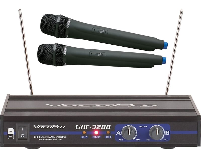 VocoPro 2 UHF Wireless Karaoke Microphone System image 1