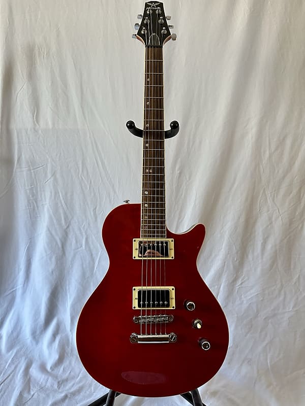 Anthem PST20 LP Style Single Cutaway Electric Guitar 2009 - Translucent Red image 1