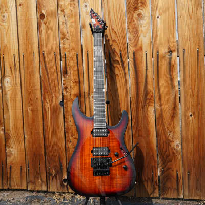 ESP USA M-II NTB FR - 3-Tone Sunburst Koa 6-String Electric Guitar w/ Black Tolex Case (2023) image 2