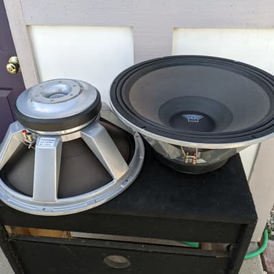 Matched Pair! Oversound 18" SUB 800 S 8 Ohm 800 Watt Subwoofers - Look Fantastic - Sound Great! image 1