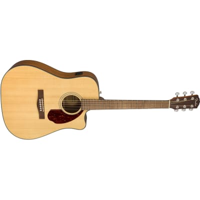 Fender CD-140SCE Dreadnought Acoustic Electric Guitar w/ Case, Natural image 2