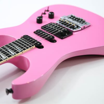 1980s Jackson USA Soloist Custom Platinum Pink Kahler Trem