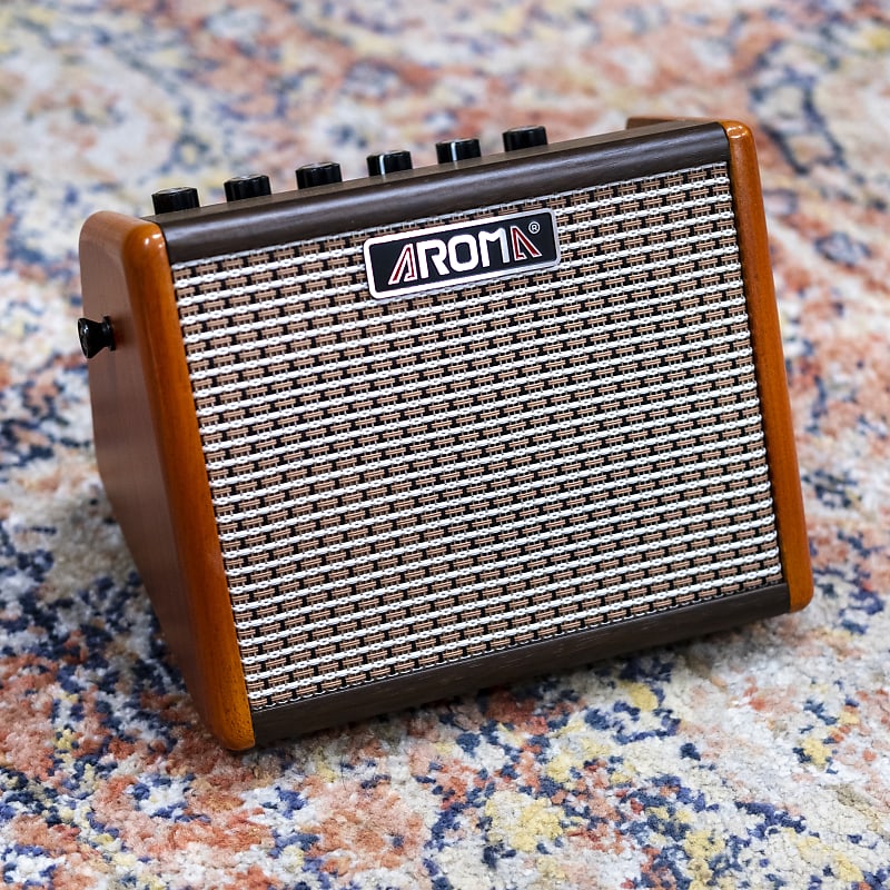 Aroma AG-15A 15-Watt Acoustic Guitar Rechargeable Amplifier | Reverb