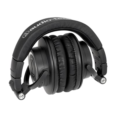 Audio-Technica ATH-M50xBT2 Black Bluetooth Studio Headphones Bundle with Earpads image 4