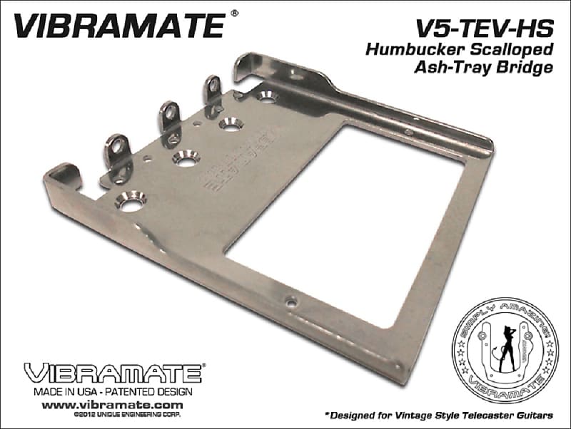 Vibramate V5 Stage II Bridge Plate For Vintage Tele, | Reverb Canada