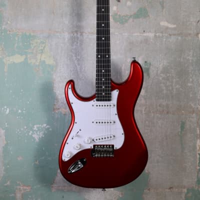 Tagima TG-500 Left-Handed Electric Guitar - Candy Apple Red Metallic image 1