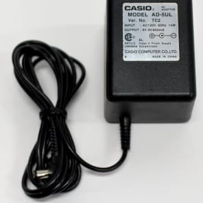 Genuine Casio AD-5UL Keyboard AC Adapter 9v 850ma image 1