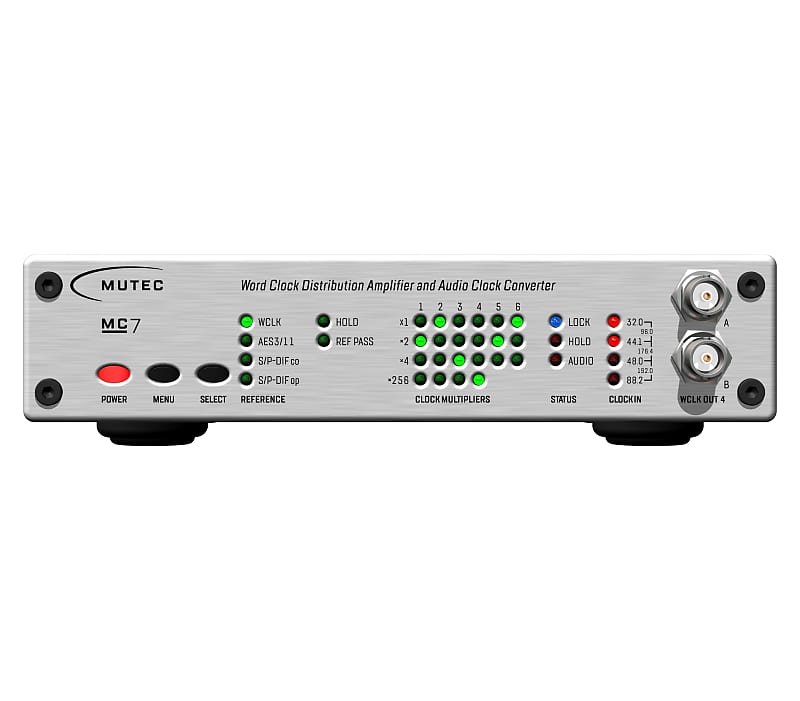 Mutec MC7 Word Clock Distribution Amplifier and Audio Reverb France