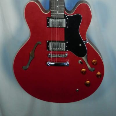 Epiphone Dot ES-335 Red Semi-hollow Electric Guitar with case used Upgraded Gibson '57 Classic Pickups image 1