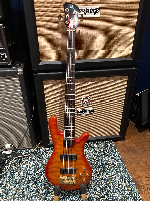 Spector Legend Custom 5 Orange Quilted Maple