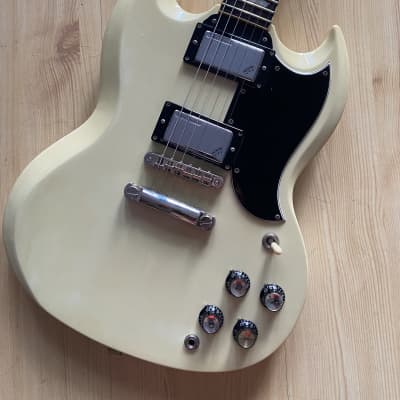 Burny SG - Vintage White | Reverb Burny SG - Vintage White | Reverb