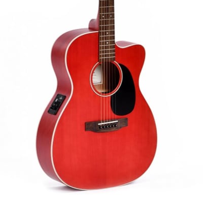 Ditson 000c-10e With Electronics, Red, Laurel Fingerboard image 1
