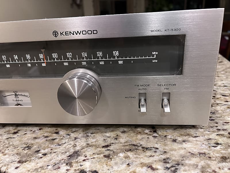 Kenwood KT-5300 Tuner 1976-1979 - silver (Cleaned,Tested)  			