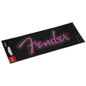 Fender Logo Sticker, Pink Glitter 2016