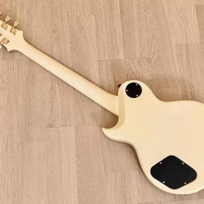 Immagine 1990 Aria Pro II PE-Deluxe KV Vintage Electric Guitar Ivory w/ USA Kahler 2220B, Japan - 13